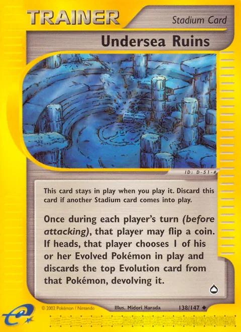 Undersea Ruins, a Pokémon card
