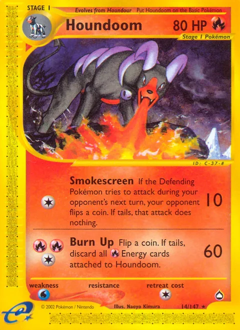 Houndoom, a Pokémon card