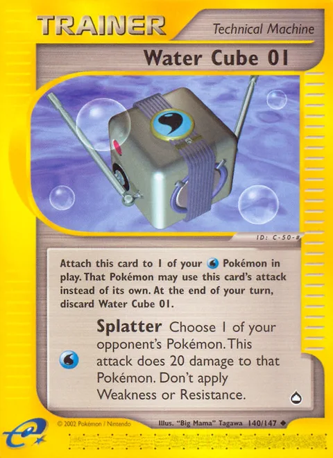 Water Cube 01, a Pokémon card