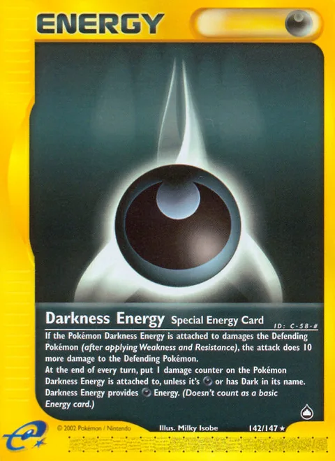Darkness Energy, a Pokémon card