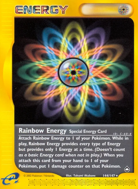 Rainbow Energy, a Pokémon card