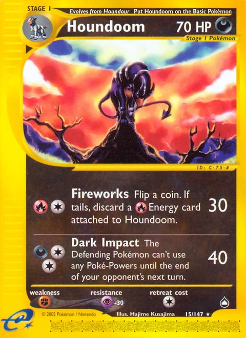 Houndoom, a Pokémon card
