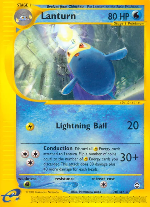 Lanturn, a Pokémon card