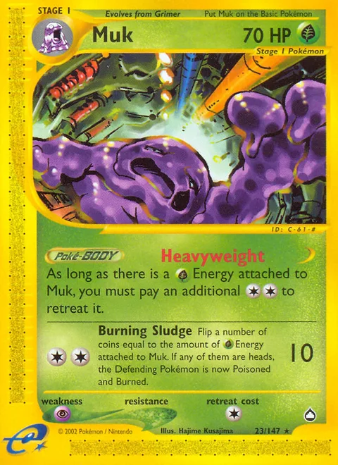 Muk, a Pokémon card