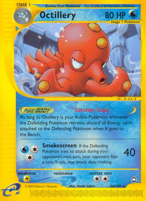 Octillery, a Pokémon card