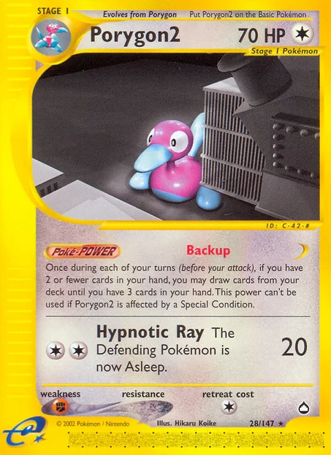 Porygon2, a Pokémon card