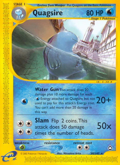 Quagsire, a Pokémon card