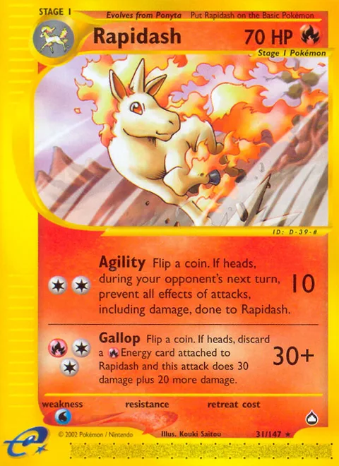 Rapidash, a Pokémon card