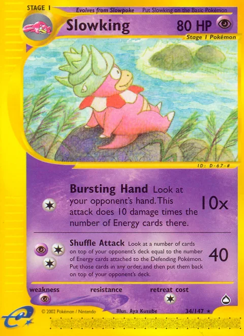 Slowking, a Pokémon card