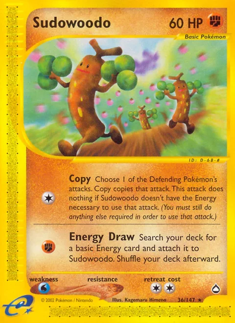 Sudowoodo, a Pokémon card