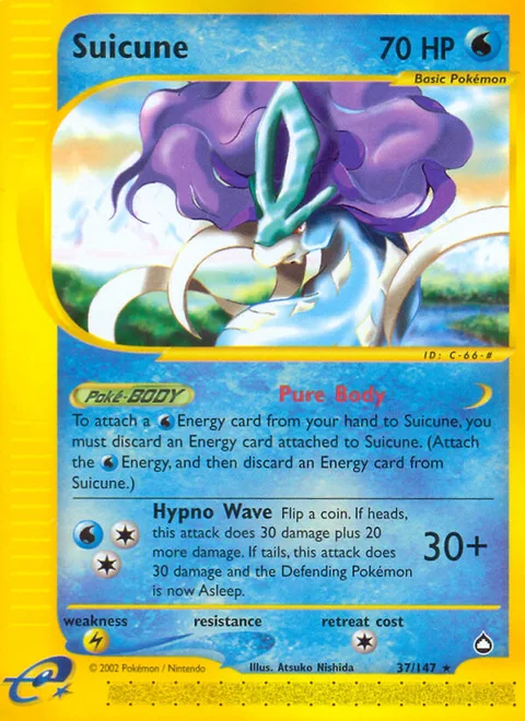 Suicune, a Pokémon card