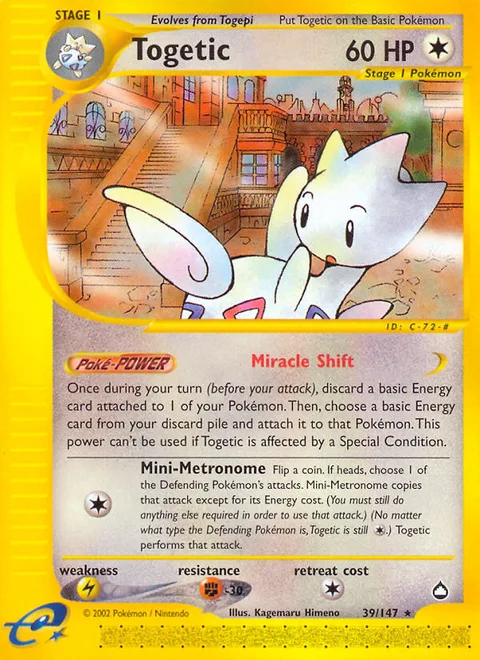 Togetic, a Pokémon card