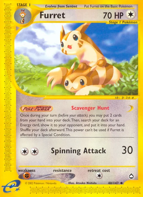 Furret, a Pokémon card