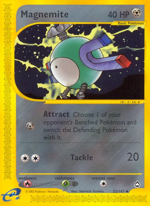 Magnemite, a Pokémon card