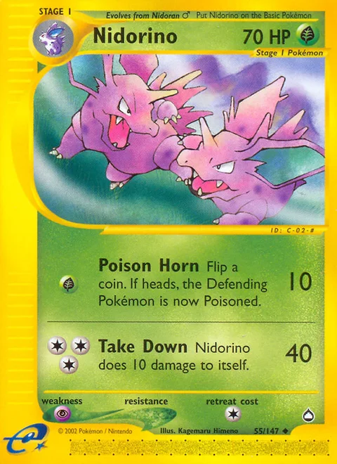 Nidorino, a Pokémon card