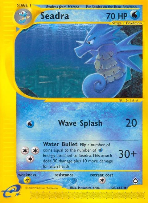 Seadra, a Pokémon card