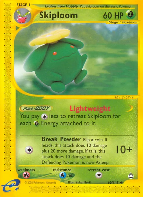 Skiploom, a Pokémon card