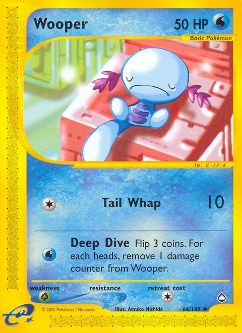 Wooper, a Pokémon card