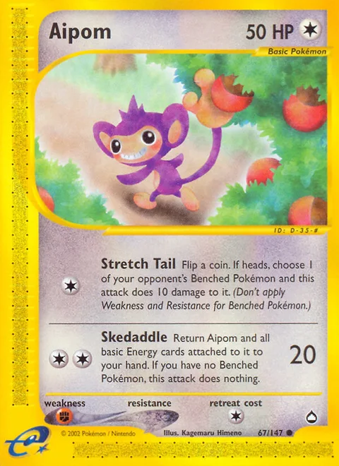 Aipom, a Pokémon card
