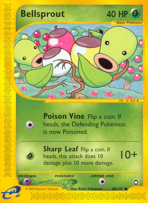 Bellsprout, a Pokémon card