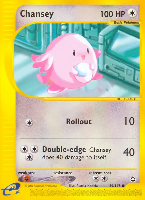 Chansey, a Pokémon card