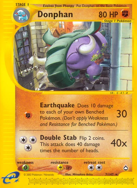 Donphan, a Pokémon card