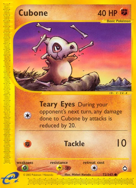 Cubone, a Pokémon card