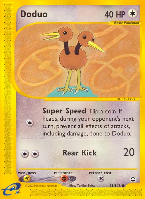 Doduo, a Pokémon card