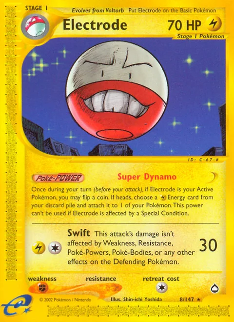 Electrode, a Pokémon card