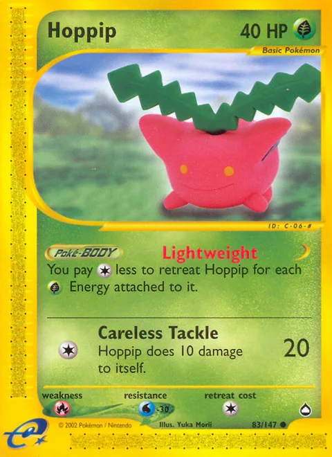 Hoppip, a Pokémon card