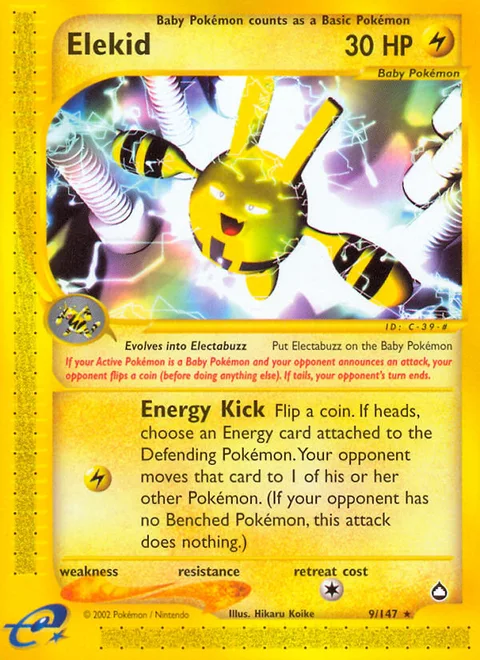 Elekid, a Pokémon card
