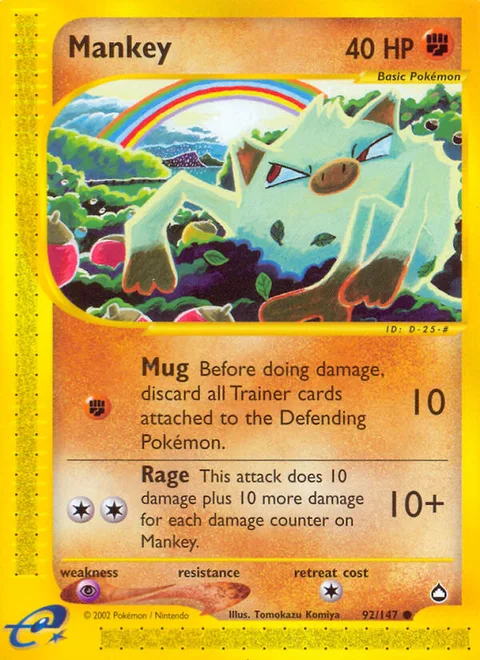 Mankey, a Pokémon card