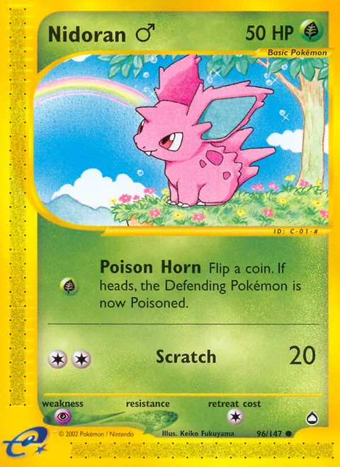Nidoran ♂, a Pokémon card