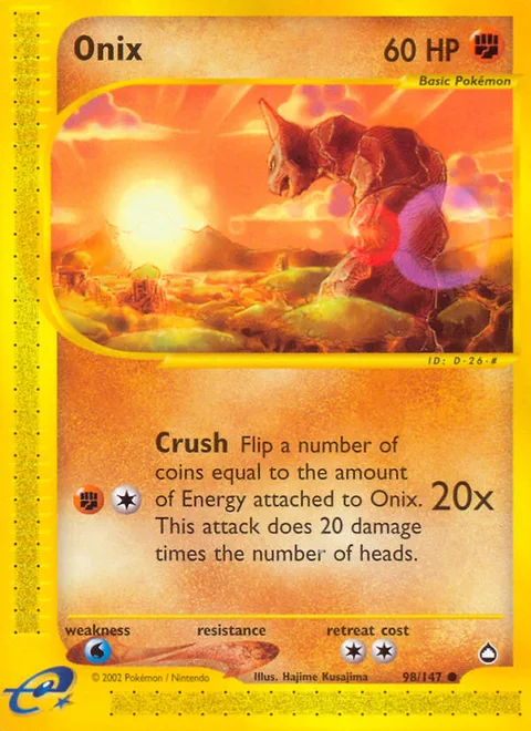 Onix, a Pokémon card