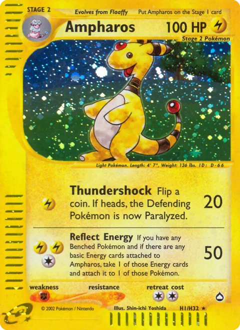 Ampharos, a Pokémon card
