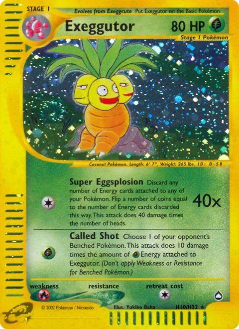 Exeggutor, a Pokémon card