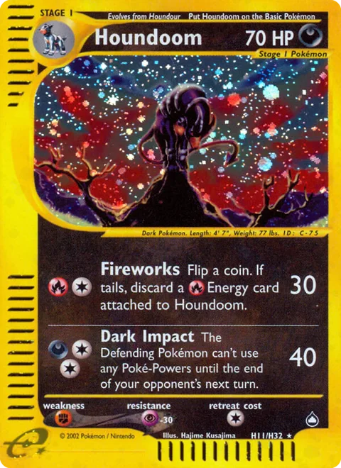 Houndoom, a Pokémon card