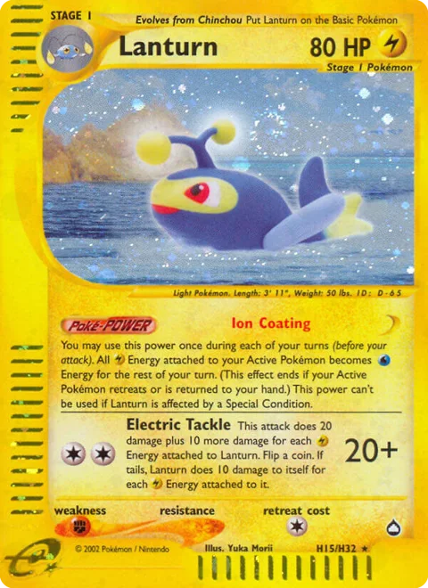 Lanturn, a Pokémon card