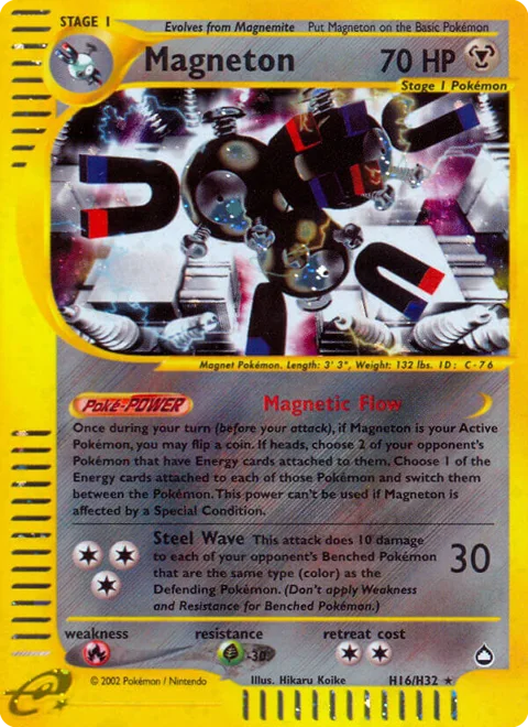 Magneton, a Pokémon card