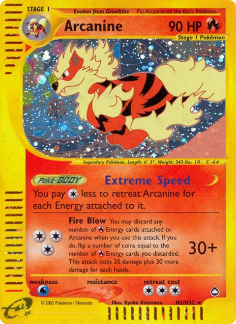 Arcanine, a Pokémon card