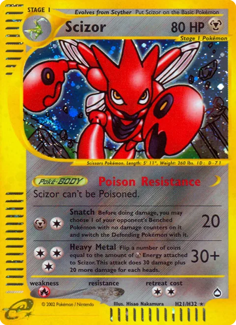 Scizor, a Pokémon card