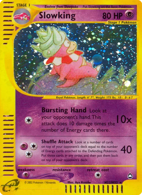 Slowking, a Pokémon card