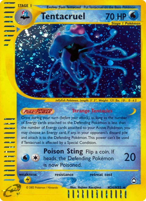 Tentacruel, a Pokémon card