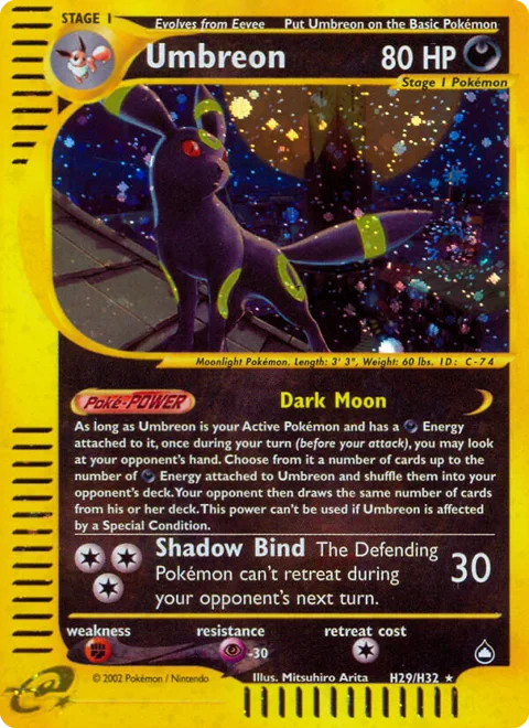 Umbreon, a Pokémon card