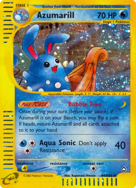 Azumarill, a Pokémon card