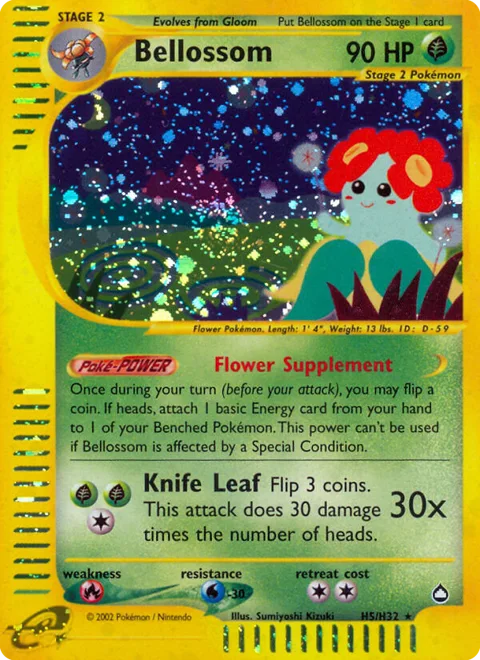 Bellossom, a Pokémon card