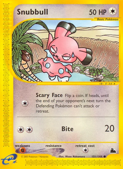 Snubbull, a Pokémon card