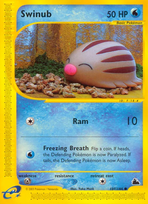 Swinub, a Pokémon card