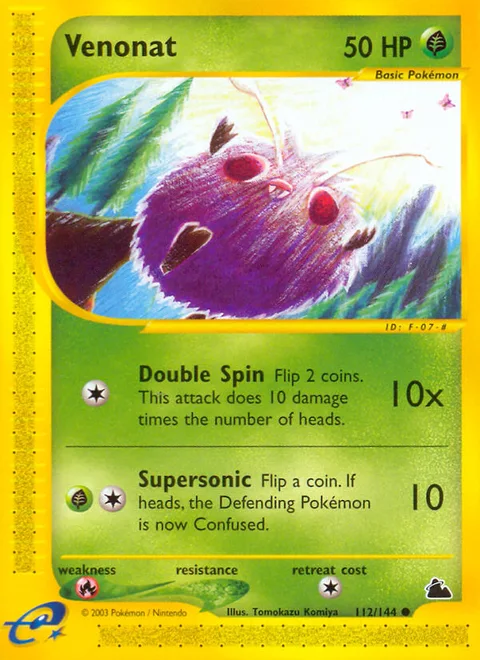 Venonat, a Pokémon card