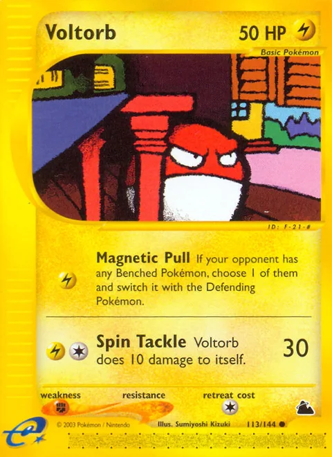 Voltorb, a Pokémon card
